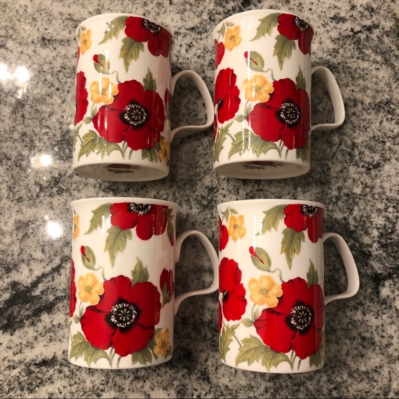New MONET Rare Fine Bone China Vintage mug set 💋 - Picture 3 of 10